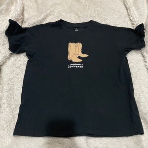 Converse cowboy boots black t shirts